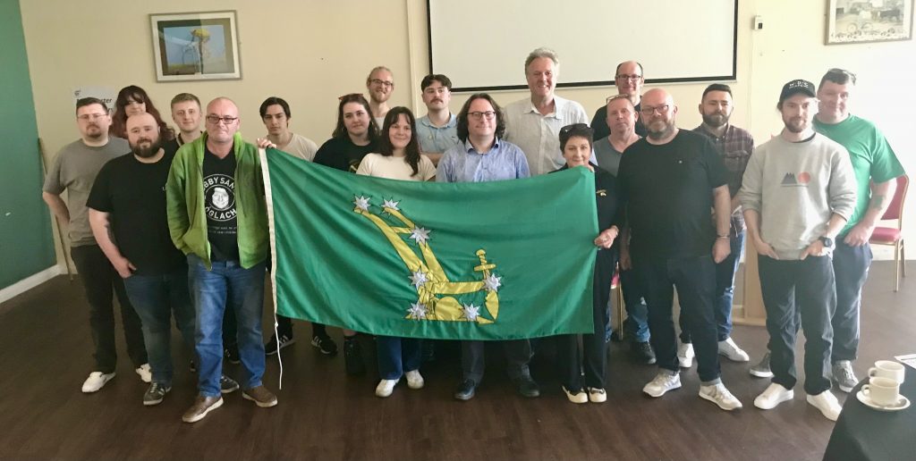 The Connolly League launch meeting in Manchester, 2024