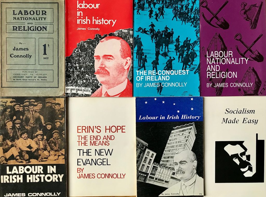 A selection of James Connolly pamphlets published through the decades